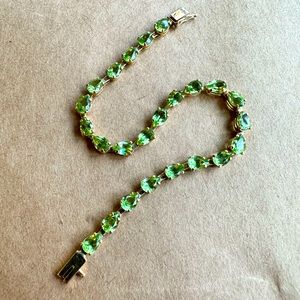 Peridot bracelet